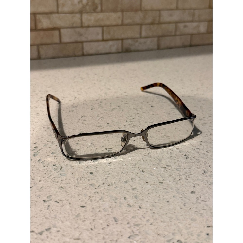 D&G Dolce & Gabbana Tortoise Eyeglasses Rectangular Frame D&G Logo Authentic